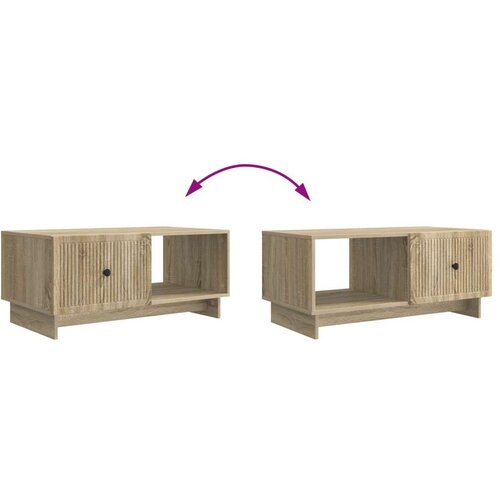  Stolić za kavu Hrast sonoma 90 x 50 x 40 cm Konstruirano drvo - Hrast sonoma Slike