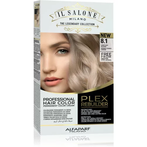 ALFAPARF MILANO Il Salone Milano Plex Rebuilder permanentna barva za lase odtenek 8,1 - Light Ash Blonde 1 kos