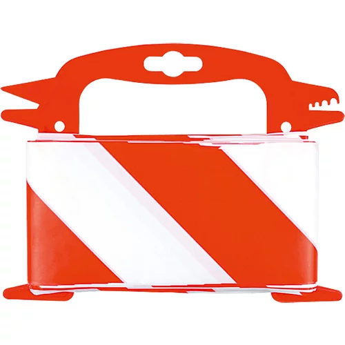 STABILIT Opozorilni trak Stabilit (100 m x 8 cm, rdeč/bel)