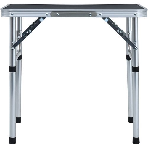  Sklopivi stol za kampiranje sivi aluminijski 60 x 45 cm Slike