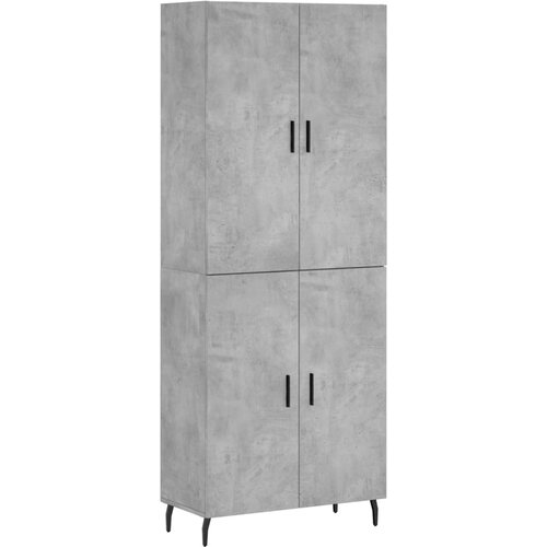 Maison Chic Visoka Komoda - Predalnik betonsko siva 69,5x34x180 cm inženirski les, (21719094) Cene