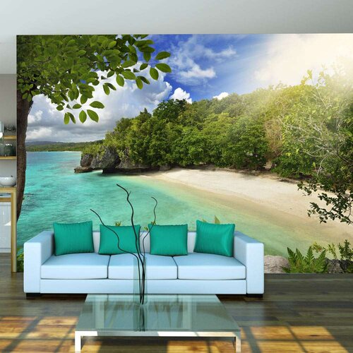  Samoljepljiva foto tapeta - Sunny beach 245x175 Slike