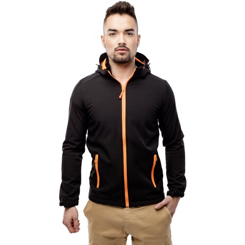 Glano Men's Hooded Jacket - Black Cene