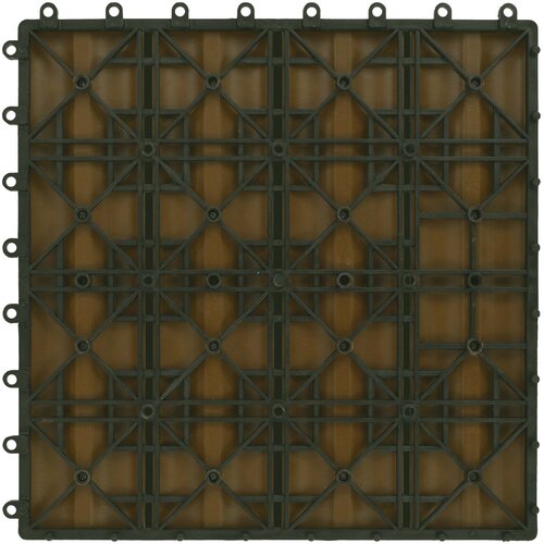  Pločice za decking 3D Dizajn 11 pcs Tikovina 30 x 30 cm Slike