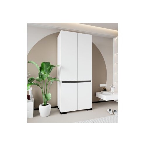 Hanah home ormar floransa 90 white anthracite Slike