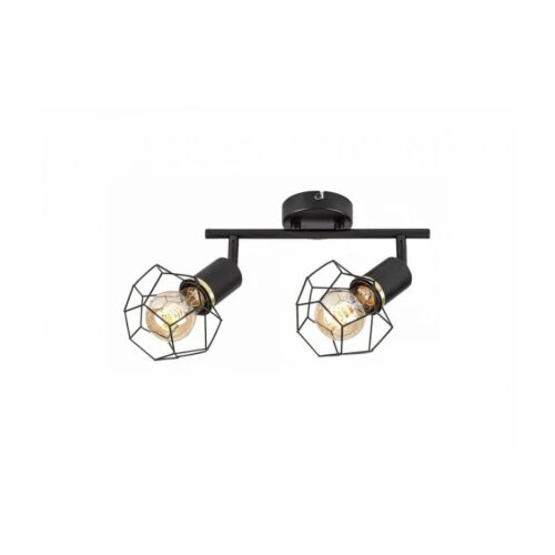 Rabalux plafonjera fran E27 2x max 40W mat crno (71066) Slike