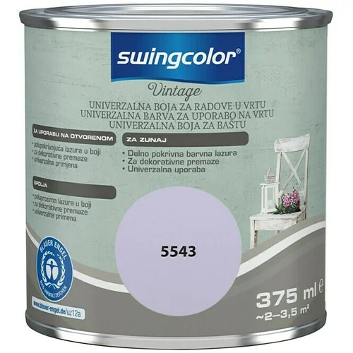 SWINGCOLOR Univerzalna barva za uporabo na vrtu Vintage (375 ml, vijolična, mat)