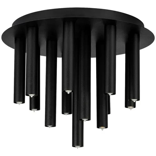 Markslöjd Črna stropna svetilka s kovinskim senčnikom 34x34 cm Gocce - Markslöjd