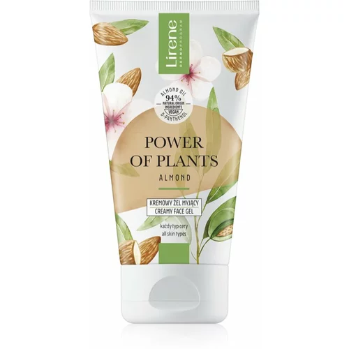 Lirene Power of Plants Almond kremasti gel za čišćenje za lice 150 ml