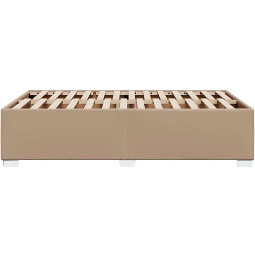 VidaXL Okvir kreveta cappuccina 120x190cm od umjetne kože Slike