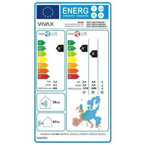Vivax KLIMA ACP-24CH70AEQI Slike