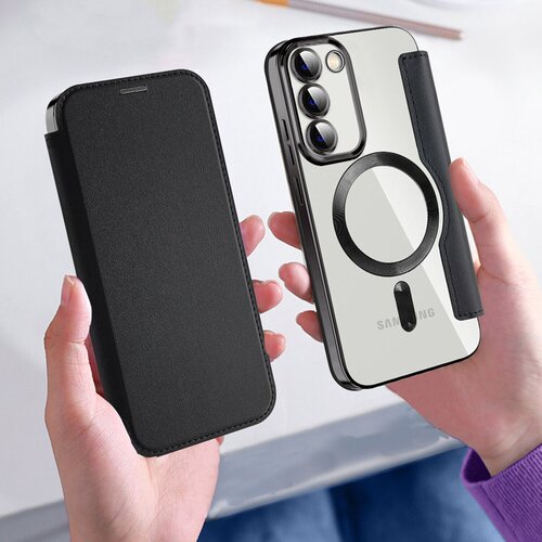  Maska za Samsung S24/ S921B/ S25/ S931B crna na preklop Coral Mag Case Book Cene