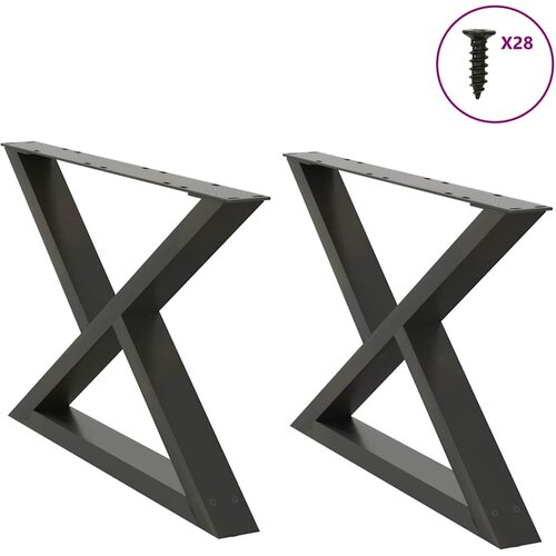  Noge za klub stolić 2 kom. antracit 70 x (42-43,3) cm čelik Cene