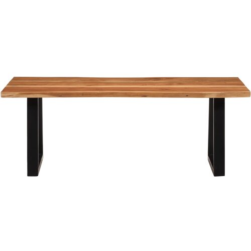 Maison Chic Klubska mizica - kavna mizica - Nizka mizica 110x55x40 cm trden akacijev les, (21754011) Cene