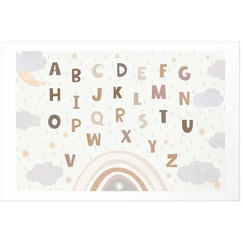  Plakat - Letters in Muted Colors 60x40 Bez okvira s margom Cene