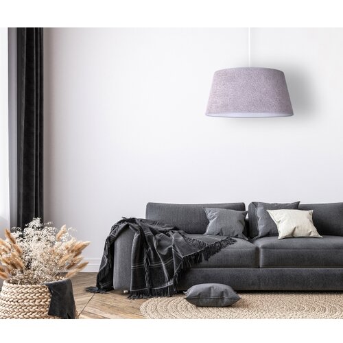  Duolla - Visilica na sajli BOUCLE 1xE27/15W/230V prečnika 50 cm, sive boje Slike