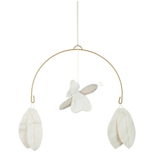 Nobodinoz lin francais viseća igračka dragonfly off white Cene