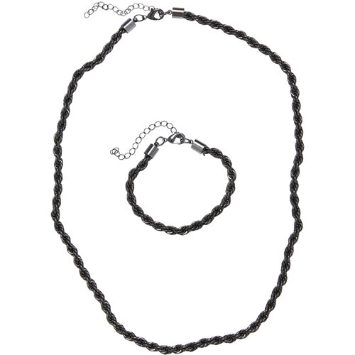 Urban Classics Accessoires Set of Charon necklace and bracelet made of gunmetal Cijene