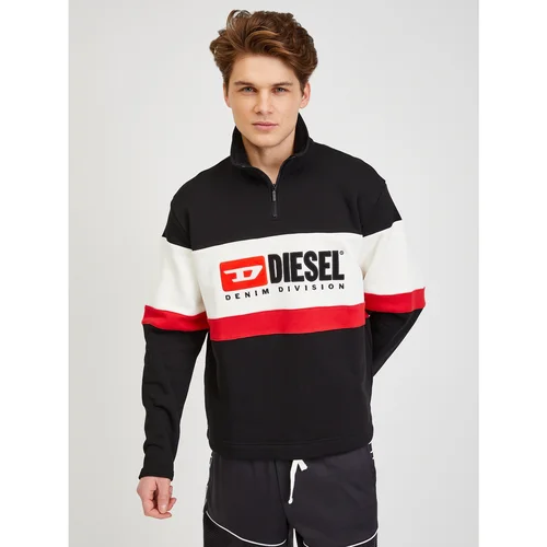 Diesel Cream-Black Mens Sweatshirt - Men