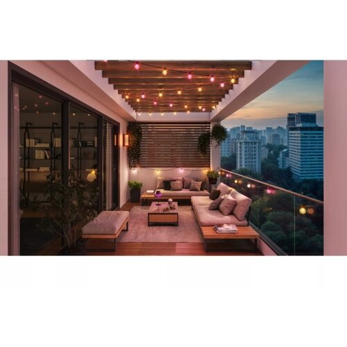 Philips LED RGBW produžetak sa prigu&amp;scaron;iva, spolja&amp;scaron;nja LED girlanda Hue FESTAVIA 10xLED 7m IP65 Slike