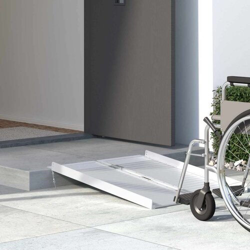  Ramp za invalidska kolica Srebrno 92 x 73 5 x 5 cm Aluminij Cijene