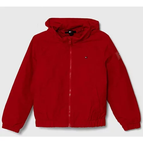Tommy Hilfiger Otroška jakna rdeča barva
