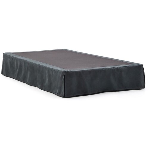 Kave Home Antracitno sivi tapecirani krevet 90x200 cm Jaira – Cijene