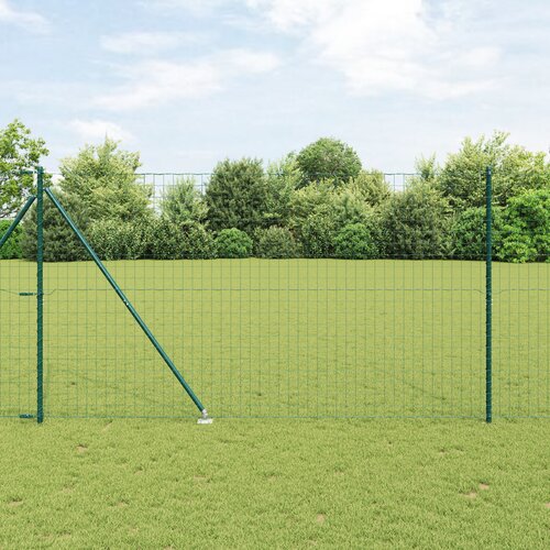 vidaXL evro ograja z 7 konicami 1.5x10 m cinkano jeklo zeleno Cene