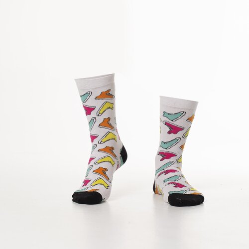 Fasardi Women's white socks with colorful shoes Slike