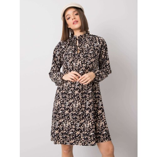 RUE PARIS Dress-WN-SK-R819-1.17-black-beige Slike