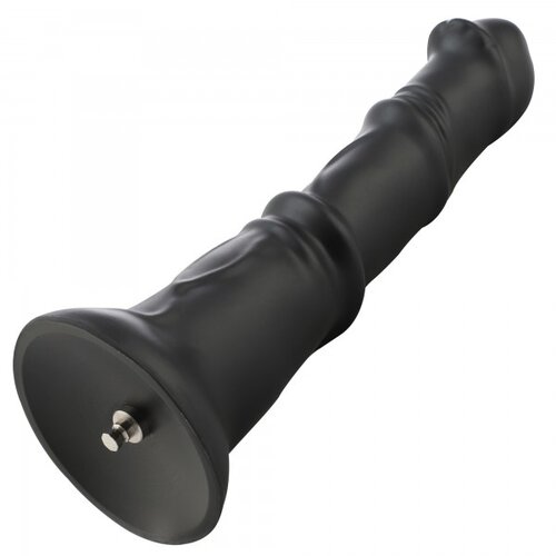 HiSmith HSA123 P-Spot with 3 Bulges Silicone Anal Dildo KlicLok 24cm Black Slike