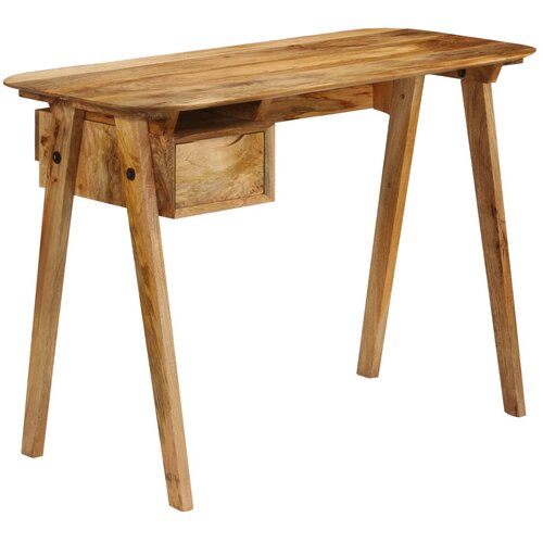 vidaXL Pisalna miza 110x50x76 cm trden mangov les Cene