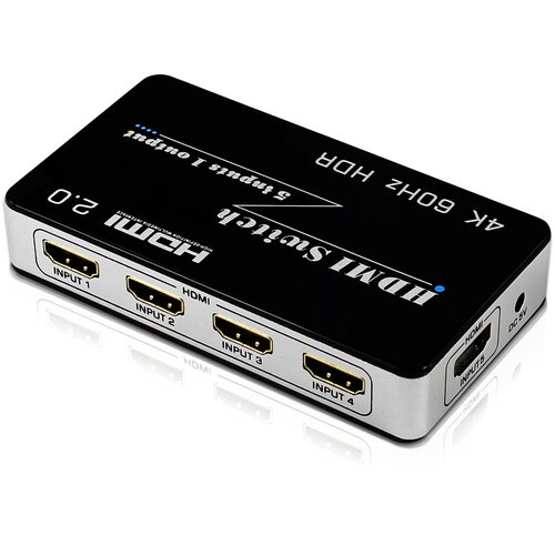 INF HDMI stikalo 5 v 1 izhod 4K pri 60 Hz Black, (21278724) Cene