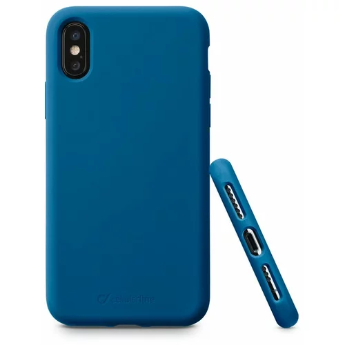 Cellular Line Sensation silikonska maskica za iPhone X/XS plava