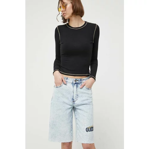 GUESS Originals Traper kratke hlače za žene, s aplikacijom, visoki struk