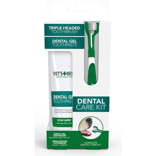 Bramton Dental komplet za pse - četkica i gel za zube Slike
