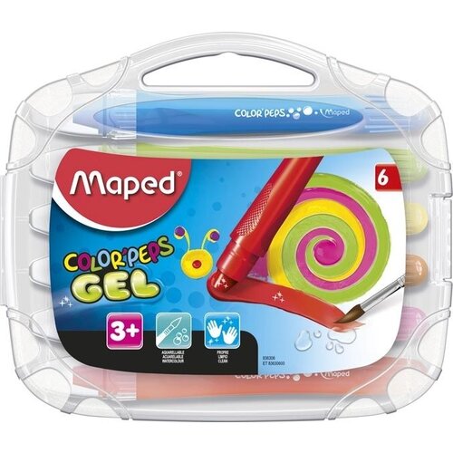 Maped gel pisalo COLOR, PEPS GEL, plastični etui 6 &scaron;t, (21656037) Cene
