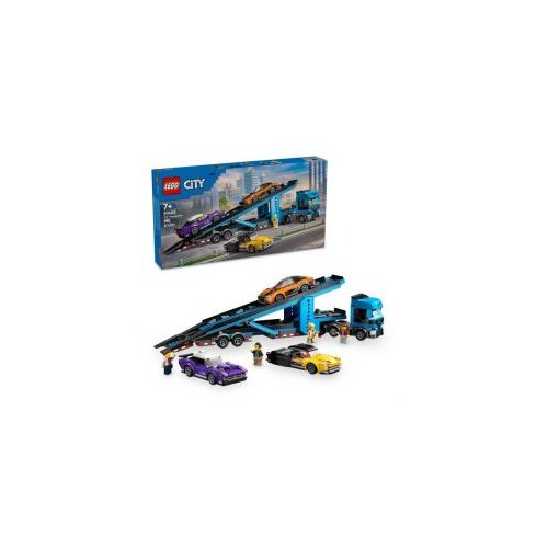 Lego citi Car Transporter Kamion sa sportskim automobilima 7+, šareno Cene