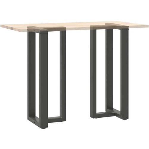  Noge barski stol T-oblika 2kom antracit 40x35x(100-101)cm čelik Slike