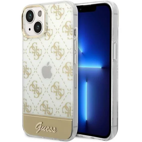 Guess Guhcp14shg4mhg ovitek za iphone 14 6.1 - prozoren z zlatimi potiskom