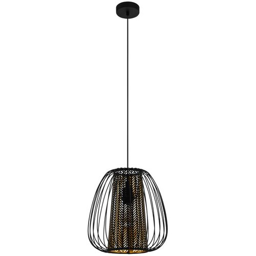 Eglo viseća lampa CURASAO E27 &amp;Oslash;33,5 cm crna zlatna 99661 Slike