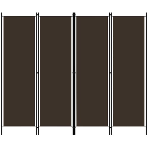 Sobna pregrada s 4 panela smeđa 200 x 180 cm Cijene