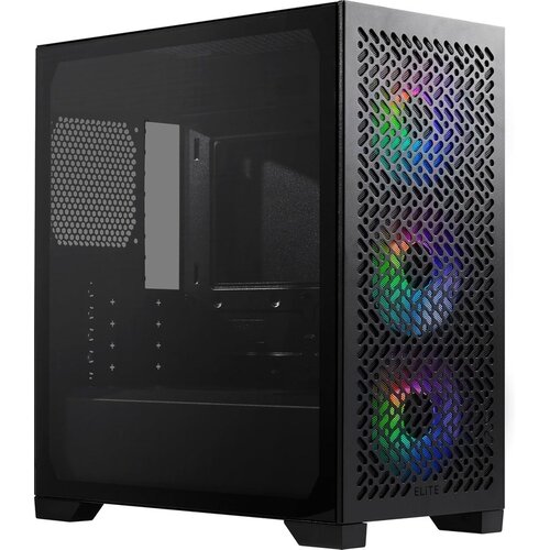 Cooler Master Case Elite 302 Black, Mid-Tower, mATX 3x120mm ARGB fans Cijene