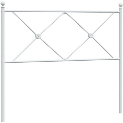 Maison Chic kovinsko posteljno vzglavje - vzglavna omarica - nočna omarica belo 100 cm, (21704852) Slike