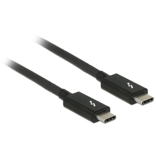 Delock USB Priključni kabel [1x Mu&amp;scaron;ki konektor USB-C&amp;trade; - 1x Mu&amp;scaron;ki konektor USB-C&amp;trade;] 1 m Crna Slike