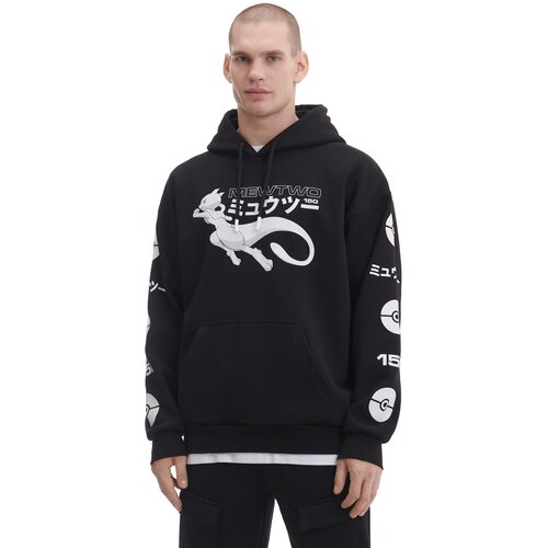Cropp muška majica s kapuljačom Pokémon - Crna  5477W-99X Cijene