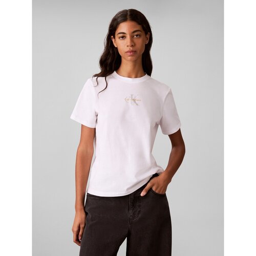 Calvin Klein Jeans Majice &amp;amp; Polo majice Ss Classic Seasonal Bela Slike