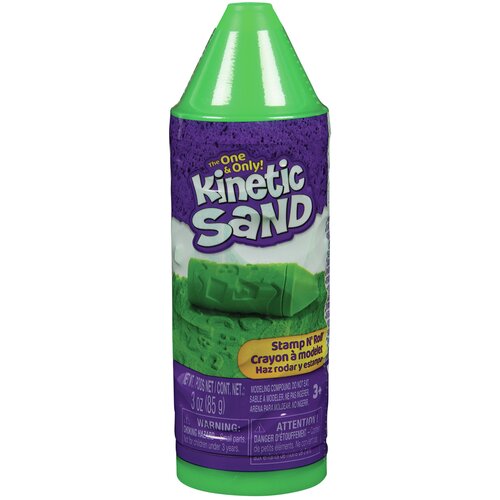 Spin Master Kinetic Sand: pritiskaj in obračaj pesek za modeliranje v zeleni barvi - Slike