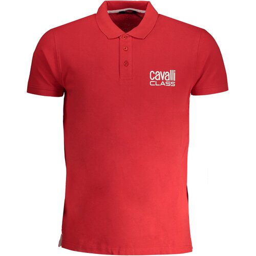 Cavalli Class MEN&#39;S SHORT SLEEVED POLO SHIRT RED Cene