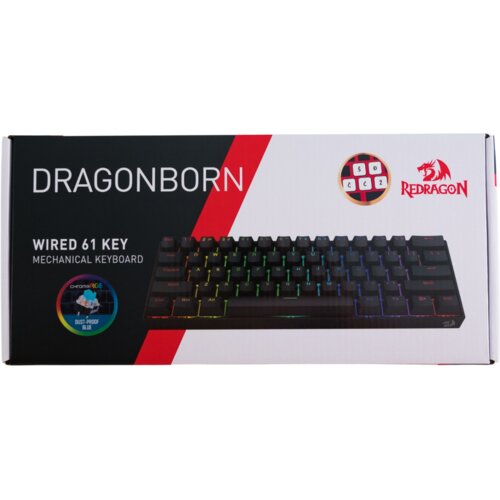 Redragon KEYBOARD - DRAGONBORN K630 RGB WHITE BROWN SWITCH Cene